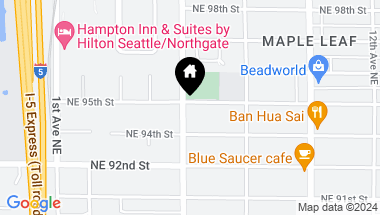 Map of 9426 5th Avenue NE, Seattle WA, 98115