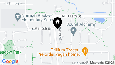 Map of 10917 166th Place NE, Redmond WA, 98052