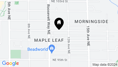Map of 1031 NE 98th Street, Seattle WA, 98115