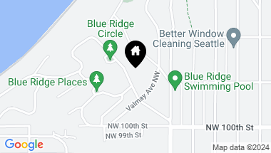 Map of 1806 NW Blue Ridge Drive, Seattle WA, 98177