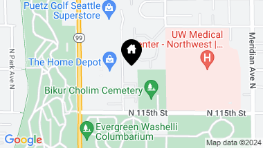 Map of 11550 Stone Avenue N #101-A, Seattle WA, 98133