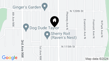 Map of 217 N 117th Street, Seattle WA, 98133