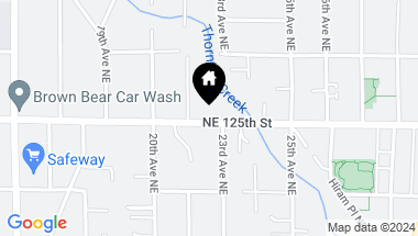 Map of 2222 NE 125th Street, Seattle WA, 98125
