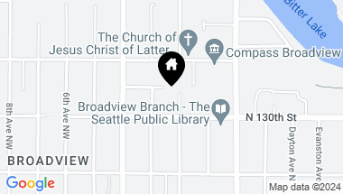 Map of 13027 1st Avenue NW, -4201, Seattle WA, 98177