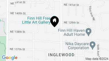 Map of 8836 NE 138th Street, Kirkland WA, 98034
