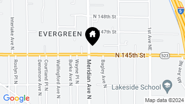 Map of 0 145XX Meridian Avenue N, Shoreline WA, 98133