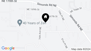 Map of 7678 NE 165th Place, Kenmore WA, 98028