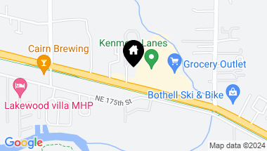Map of 7620 NE Bothell Way, Kenmore WA, 98028