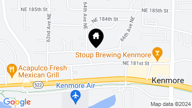 Map of 6415 NE 182nd Street, Kenmore WA, 98028