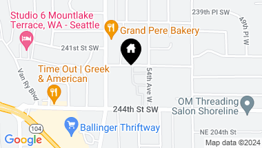 Map of 24222 54th Avenue W #61, Mountlake Terrace WA, 98043