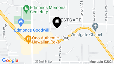 Map of 9712 228th Place SW, Edmonds WA, 98020