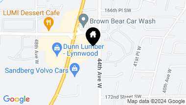Map of 16900 44th Avenue W, Lynnwood WA, 98037