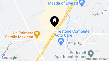 Map of 11704 Evergreen Way, Everett WA, 98204