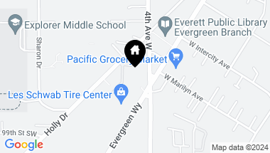 Map of 9630 Evergreen Way , -7139, Everett WA, 98204