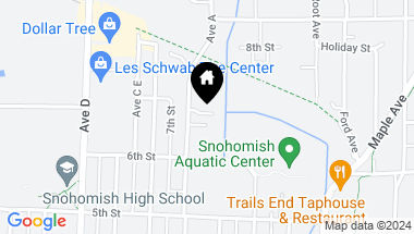 Map of 627 Avenue A, Snohomish WA, 98290