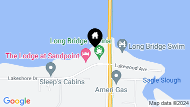 Map of 51 Lakeshore Dr, Sagle ID, 83860