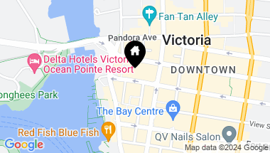 Map of 536-538 Yates St, Victoria BC, V8W 1K8