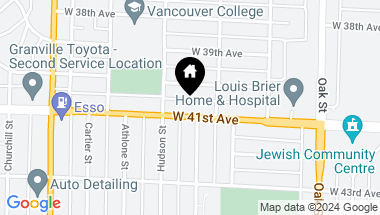Map of 1249 W 41ST AVENUE, Vancouver BC, V6M 1X2