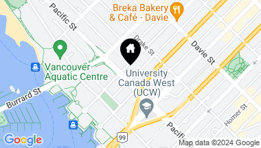 Map of 889 PACIFIC STREET Unit: 3902, Vancouver BC, V6Z 1C3