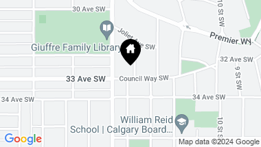 Map of 3243 Alfege Street SW, Calgary Alberta, T2T 3S4