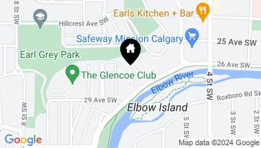 Map of 114 Garden Crescent SW, Calgary Alberta, T2S 2H5