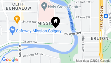 Map of 140 25 Avenue SW, Calgary Alberta, T3S0K9