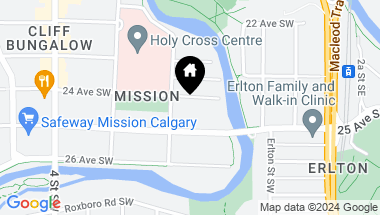Map of 401, 123 24 Avenue SW Unit: 401, Calgary Alberta, T2S 0J8