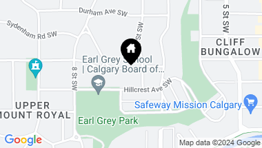 Map of 805 Prospect Avenue SW, Calgary Alberta, T2T 0W6
