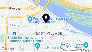 Map of 304, 560 6 Avenue SE Unit: 304, Calgary Alberta, T2G 1K7