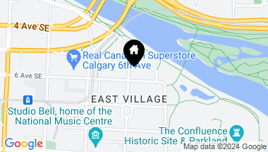 Map of 405, 560 6 Avenue SE Unit: 405, Calgary Alberta, T2G 1K7