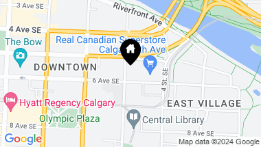 Map of 3009, 530 3 Street SE Unit: 3009, Calgary Alberta, T2G0G7