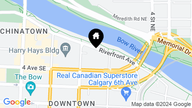 Map of 339, 333 Riverfront Avenue SE Unit: 339, Calgary Alberta, T2G 5R1