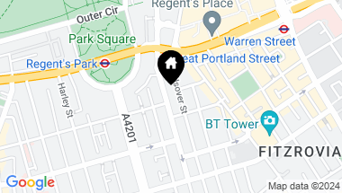 Map of Great Portland Street , London, W1W