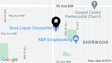 Map of 9325 156 ST NW, Edmonton AB, T5R 1Z5