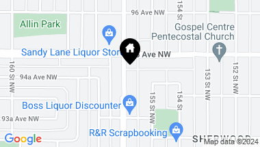 Map of 9441 156 ST NW, Edmonton AB, T5R 1Z5