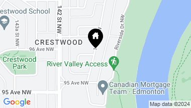 Map of 9607 141 ST NW, Edmonton AB, T5N 2M5
