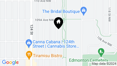 Map of 10919/10921 122 ST NW, Edmonton AB, T5M 0A7